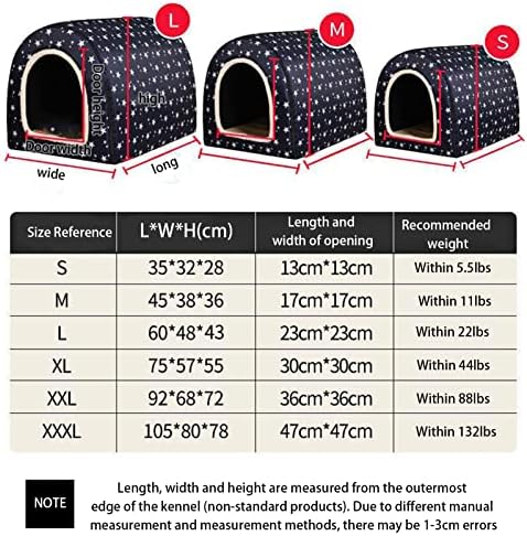 Lüzhong Cozy Cave Pas, premium pećinski krevet za mačke i male pse smirujuće i ugodne prekrivene jastuke za spavanje za Cuddlers &