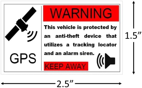 Lažni auto alarmni kiot / trepćuća LED + prekidač + naljepnice