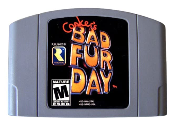 Retro Game 64 Bit Games Conker-ov Bad Fur Day USA verzija