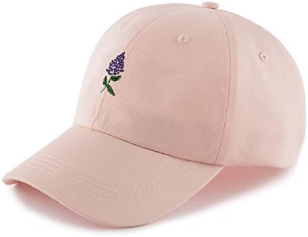 Rose Emneidered tata šešir žene muškarci slatki podesivi pamučni cvjetni bejzbol kapa