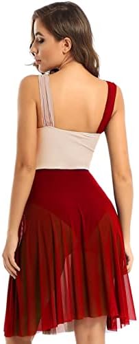 Sywiyi ženska boja bez rukava mrežasta mreža Leotard haljina lirskog baletnog plesa kostim plesna odjeća