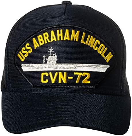 Sjedinjene Države Mornarice USS Abraham Lincoln CVN-72 Aircraier nosač aviona Emblem zakrpa mornarsko plava bejzbol kapa