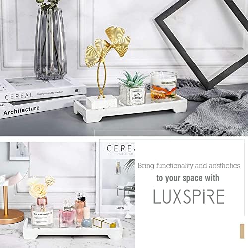 Luxspire Resin mermerna ladica za kupatilo, spremnik za toalet, 11 x 4 inčnih kuhinjskih sudova, vanity Contertop organizator za sapun