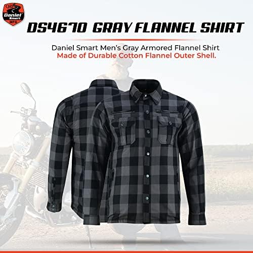Daniel Smart Muška majica za motocikle tokom cijele sezone Sportska blindirana Flanelska košulja - vodootporna i izdržljiva
