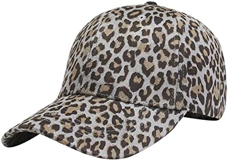 Žene Leopard HATS bejzbol kape Retro Vintage Podesivi navlaka Nekstitucionalni sportski kapu za muškarce žene