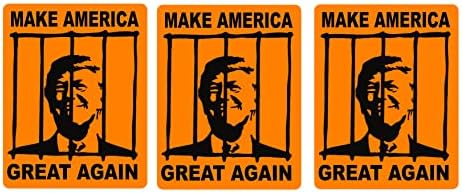 Zatvorite ga Donalda Trumpa u zatvorskom naljepnici, napravite Ameriku sjajno, naljepnice / naljepnice