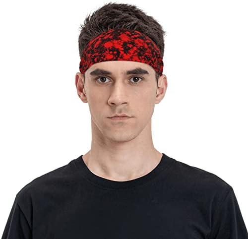 Unisex trening narukvice uzorak krvi Cool Halloween Hipster multifunkcionalne sportske trenirke Muška traka za glavu