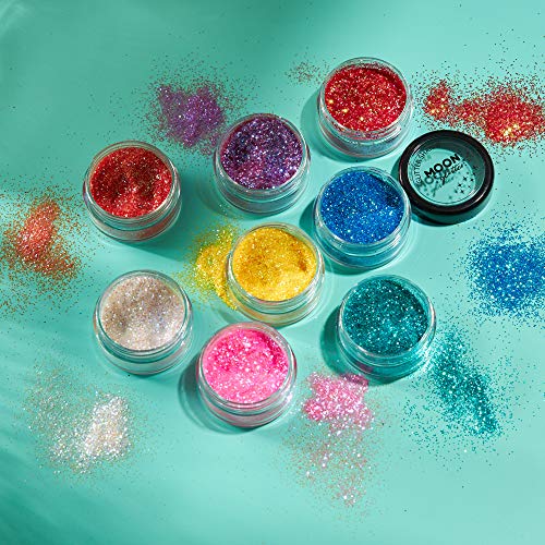 Iridescentni blistavi Shakers by Moon Glitter - kozmetički sjaj za lice, tijelo, nokti, kosu i usne - 5g - bijelo