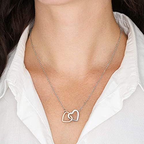 Ručno rađena ogrlica, ručno rađeni nakit - mama ogrlica - kćer do mame ogrlice od mame - ogrlica za zaključavanje srca - nakit za