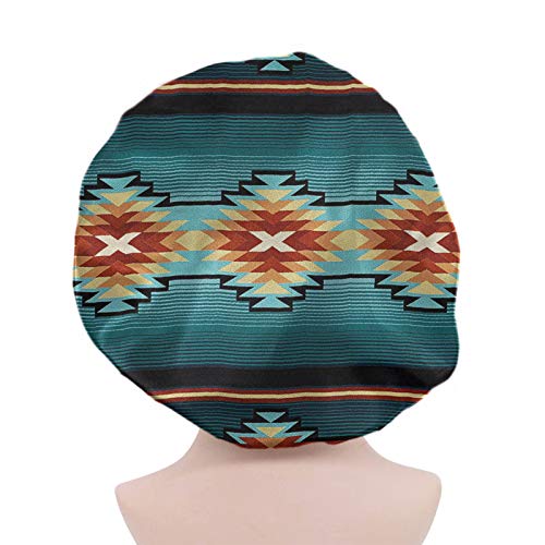 Belidome Southwest Aztec kapa za spavanje za kovrčavu prirodnu kosu, prozračne meke rastezanje za žene za žene