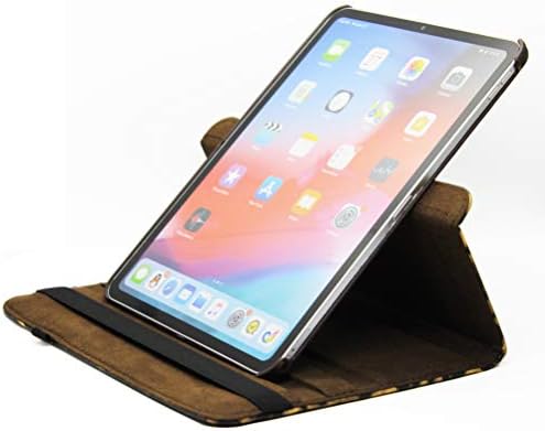 iPad 9. 8. generacijski slučaj, leopard Dizajn serije 360 ​​stupnjeva za rotiranje PU kožnog poklopca za iPad 10,2 inčni slučaj 2019
