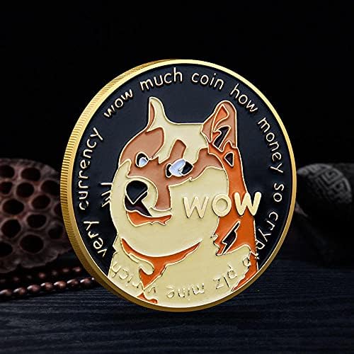 Komemorativni novčić 1 oz Dogecoin Komemorativni kovanica Gold-pozlaćeni dogecoin CryptoCurrency 2021 Limited Edition Kolekcionarni