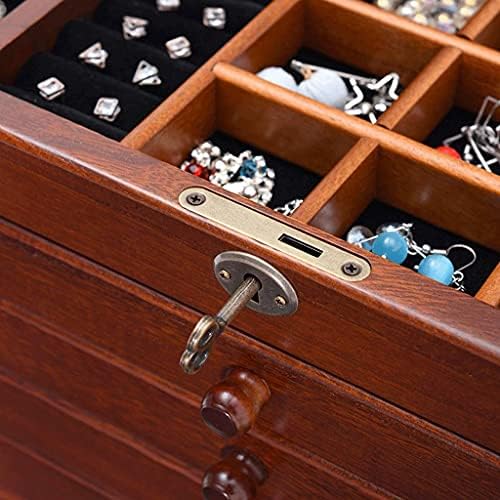 Kutija za odlaganje nakita Drveni kineski stil nakit nakit narukvice Ogrlice naušnice za odlaganje časopisa Mala kutija za nakit