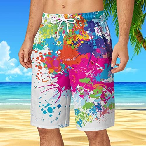 BMISEGM MENS BIKINI kupaći kostimi MENS Ljeto Plus veličine Hlače Pocket CrckString labavi povremeni sportovi Tržni zastava Swim trunks