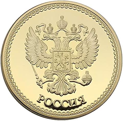 CryptoTurrency Rus Ruski zmaj pozlaćeni komemorativni znački kovanica Zodijak Zmaj kovanica kovanica za životinje zaštitni poklopac