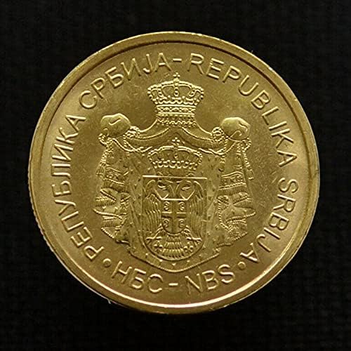 Srbija 1 Dinara, slučajna godina, originalni novčić