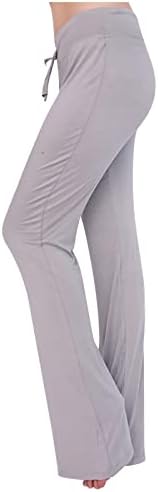 CeBokeel Womens Wide noga joga hlače sa dnevnim boravkom sa dnevnim boravkom trenerke ravnateljice ravne noge labave zvonine haljine 2023
