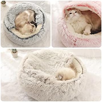 Zima 2 u 1 okrugli krevet Stil 3 - Kut za pse - Mat jastuk Krevet za pas Mačji kućni ljubimci Domaći dekor