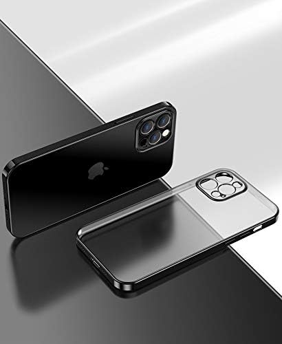 TMSQuarebiz Crystal Clear futrola za iPhone 13 Pro max 6,7 , HD zaštita objektiva kamere i otporni na udarcu s vitkom zaštitnom zaštitnom