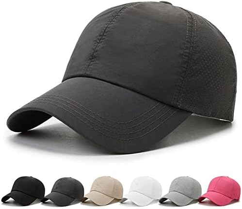 UNeedVog bejzbol kapa mrežasta brza suha sportska kapa Vježba teniski šešir za muškarce i žene Vanjska Ležerna kapa