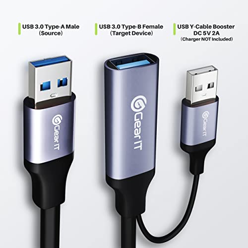 MEIPIT USB 3.0 Aktivni produžni kabel A-muški do A-ženski USB repetitor sa pojačanjem signala za Oculus Rift, Quest Link, Xbox 360