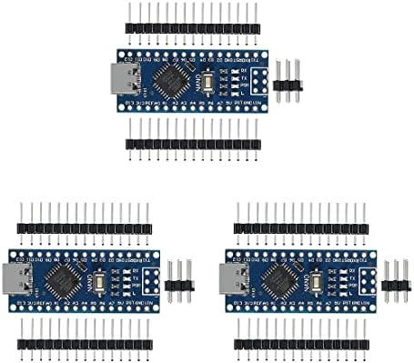 Hiletgo 3pcs nano 3.0 ATmega328p Type-C USB CH340 Controller Board kompatibilan sa Arduino nano CH340 USB upravljački program Nano