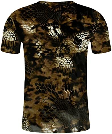 Muška ljetna moda casual 3D digitalni tisak majica kratki rukav majica top muškarci tops spandex golf tee majice