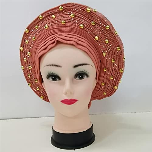 Femme Bonnet African Head Wraps Nigerijski ASO Oke Headtie turbani za žene Auto Gele Sego Headties Nigerija Mama Head Wear