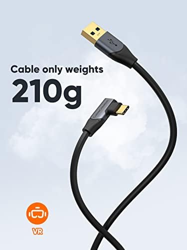 CableCreationy 16FT kabl Kompatibilan sa Meta Quest Pro / Quest2 / Pico4, USB do USB C 3.1 Kabel 5Gbps Veličina VR slušalica Pribor