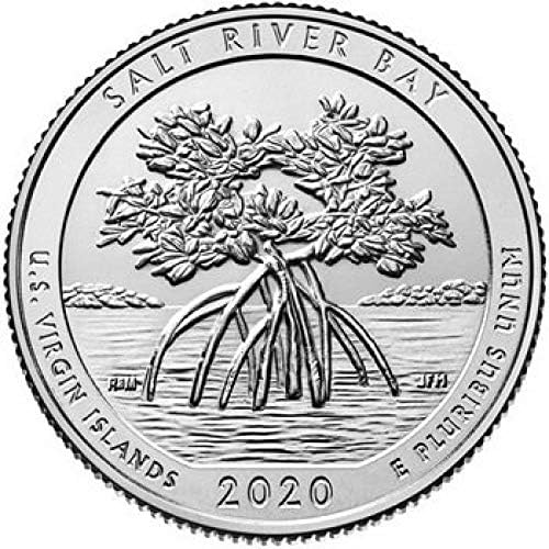 Nacionalni park SAD 2020, 53. P verzija Virgin Island Yanhe WAN memorijal Coincoin Collection Colection Coin
