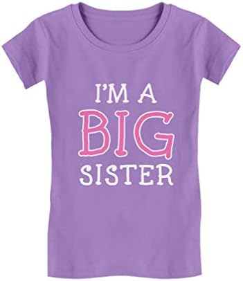 Ideja za poklon starijeg brata i sestre-Ja sam majica starije sestre za malu djecu/djevojčice za djevojčice