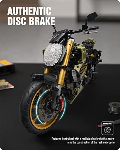 Nifeliz Tiavel motocikl komplet za izgradnju igračaka, & nbsp;napravi moderan model za prikaz motocikala, kolekcionarski & nbsp; motocikl