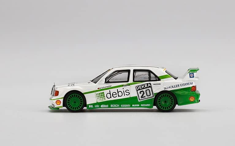 Prava skala minijature model automobila kompatibilan sa Mercedes-Benz 190e 2.5 16 Evolution II 1991 DTM Zakspeed 20 1/64 Diecast