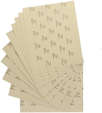 20pc sortirane brusne listove brusnih papira za metalno drvo plastične grube 60 grit