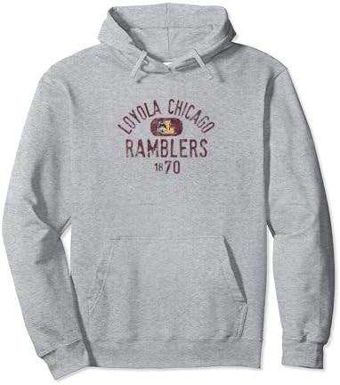 Loyola Chicago Ramblers 1870 Vintage Logo Pulover Hoodie