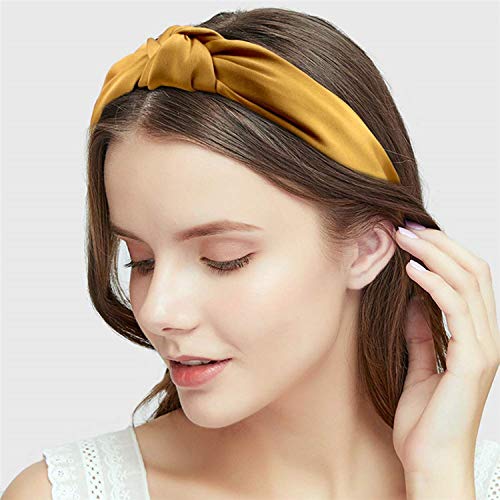 9 Pack žene Top čvorova traka za glavu svile Cross Twist Hairband široka mrlja traka za glavu djevojke elastična traka za kosu pokrivala