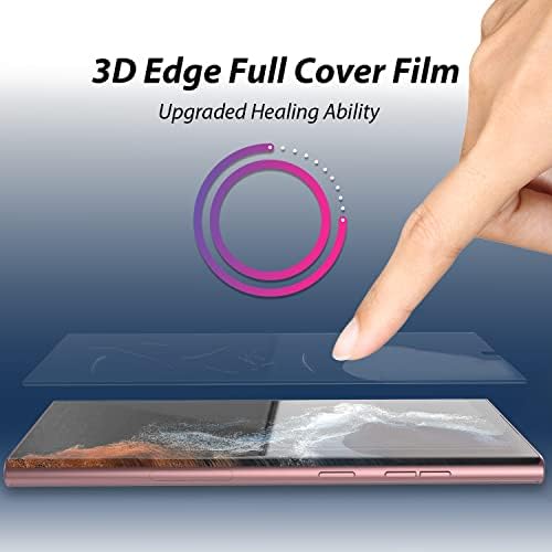 [2+2 pakovanja] [Dome Premium Film] Galaxy S22 Ultra fleksibilna epu filmska zaštita za ekran kompanije Whitestone, štitnici za kamere