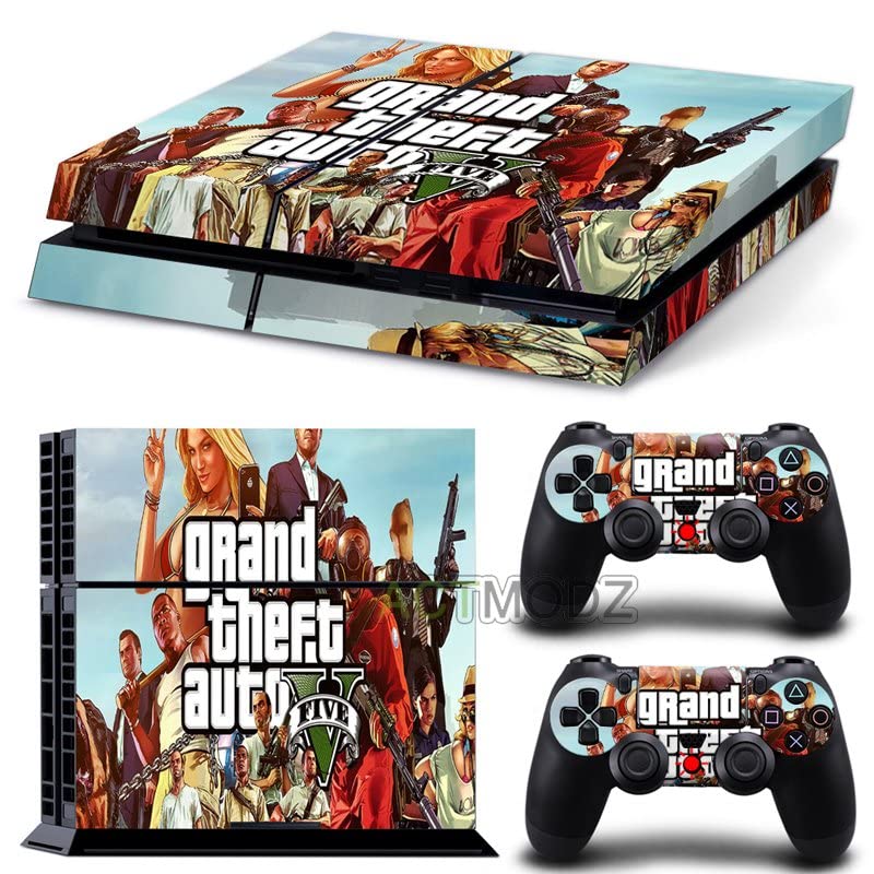 Za PS5 digitalni - Igra Grand GTA Theft i auto PS4 ili PS5 naljepnica za kožu za PlayStation 4 ili 5 konzola i kontrolera naljepnica
