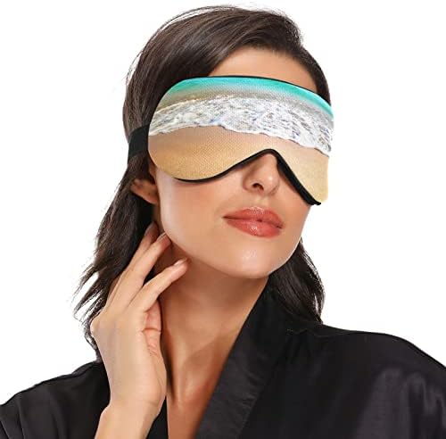 Primorska plaža prozračna maska ​​za spavanje, hladno osjećati poklopac za spavanje očiju za ljetni odmor, elastični oblikovani za