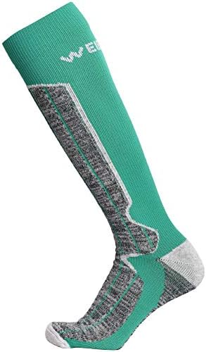 Weierya Muškarci Žene skijaške čarape Debele tople pamučne čarape za zimske sportove vanjske hladno vrijeme, 2 para