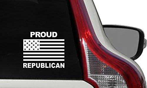 Republikanska ponosna tekstualna zastava naljepnica za automobil vinil naljepnica za kapuljač za automobile za auto automobile kamioni Windshield Custom zidovi Windows iPad MacBook laptop Home i još mnogo toga