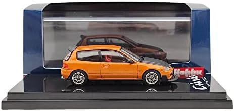 Hobi Japan 1: 64 za Honda Civic EG6 JDM style mrežasti točak narandžasta HJ641017FP Diecast igračke modeli automobila pokloni za kolekciju