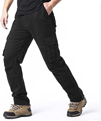 Muškarci Ležerne prilike modni modni džepni patentni zatvarač Muške teretne hlače na otvorenom hlače Alatne hlače Muške džepove pantalone