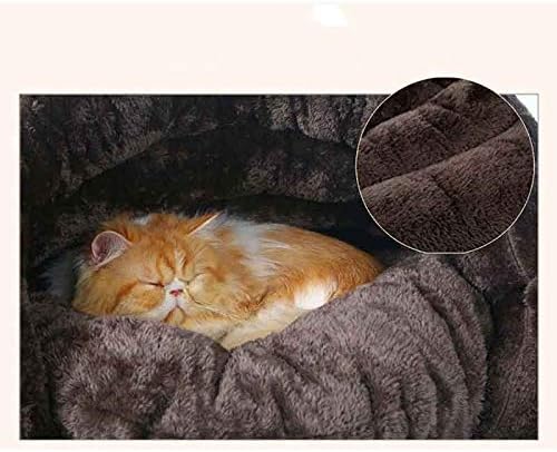 WSSBK kućni krevet za mačke psi meko gnijezdo kinovski krevetište špilje kuću za spavanje mat pad šatorske kućne ljubimce zime topli