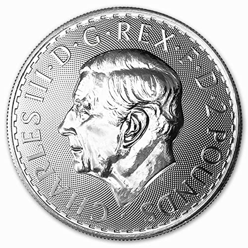 2023 puno 1 oz British Silver Britannia Coins od kraljevske mente sjajno neobično sa potvrdama autentičnosti £ 2 BU