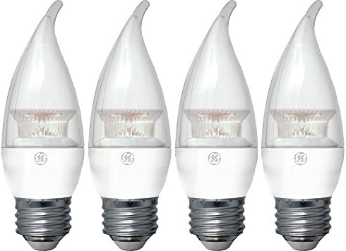 Ge rasvjeta 37607 LED luster sijalica sa srednjom bazom, 4,2 Vata, 4 pakovanja, meka bijela, 4 komada