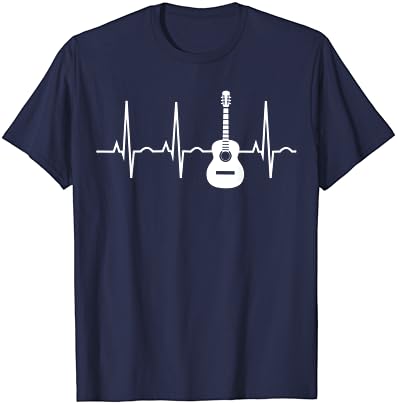 Akustična Gitara Heartbeat Shirt-Gitara Muzičar T-Shirt T-Shirt