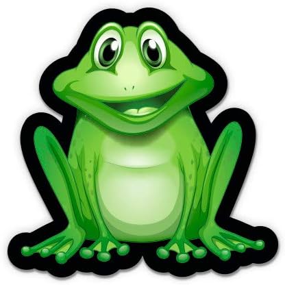 Gt grafika slatka žaba - Vinilna naljepnica vodootporna naljepnica